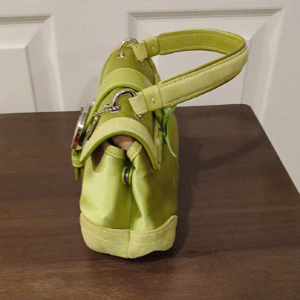 Coach Lime Green Satchel Bag - Picture 5 of 8